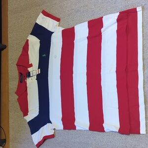 Mens Polo Ralph Lauren striped polo size XL custom fit NWT